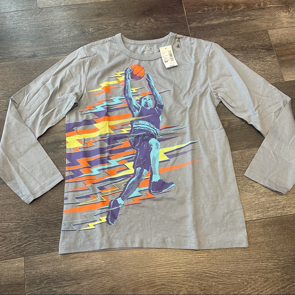 (3 for $20) The Children’s Place Medium (7/8) Long Sleeve TShirt Boys Basketball